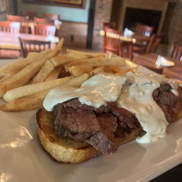 Open Faced Steak Sandwich*